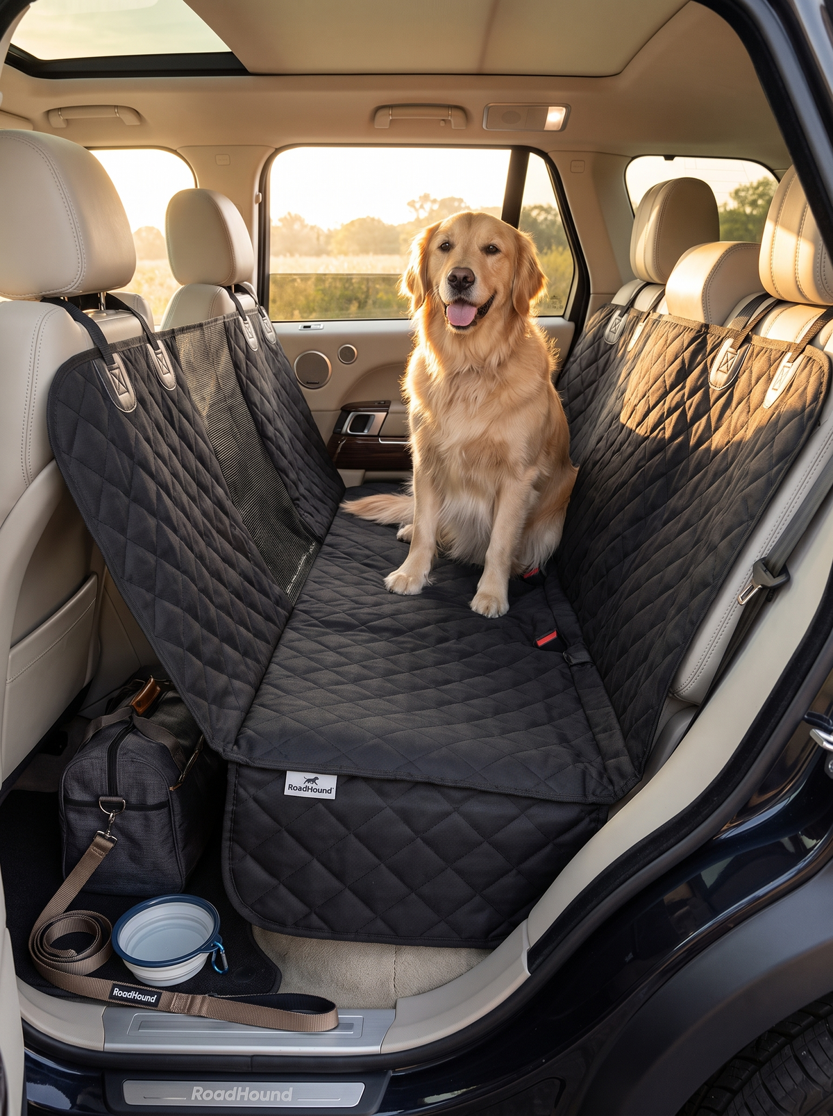 RoadHound Hard-Bottom Dog Car Seat Protector